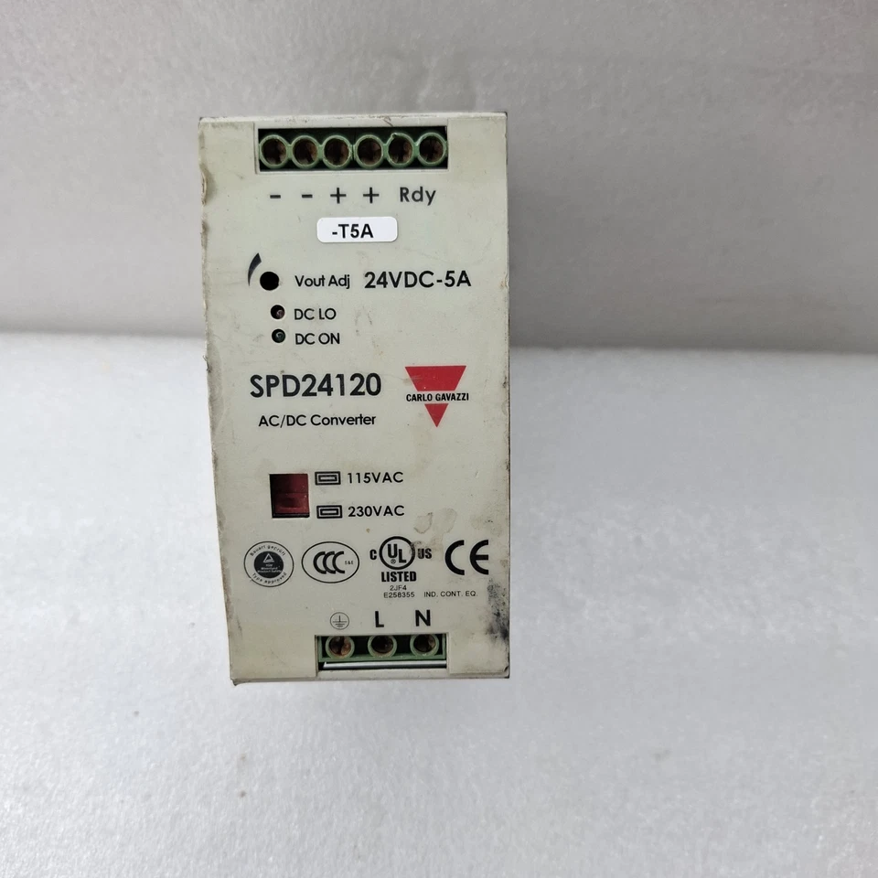 Carlo Gavazzi SPD24120 24VDC 5A DIN Rail Power Supply AC/DC Converter 120W USED